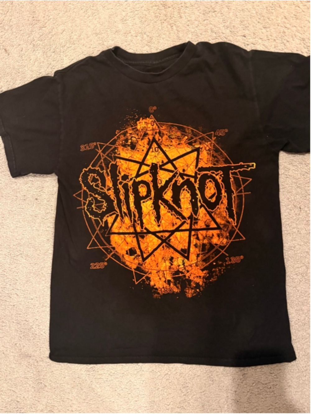 Men's Slipknot Black Orange All Hope‎ Is Gone Short Sleeve Tee M
